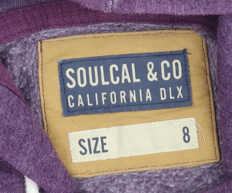 SoulCal Women's Purple Pullover Hoodie Size 8