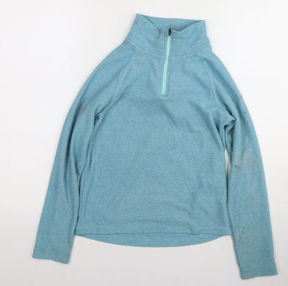 Additional front view of Trespass boys’ blue lightweight sweatshirt 9-10 years