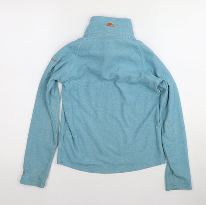 Back view of Trespass boys’ blue lightweight sweatshirt 9-10 years