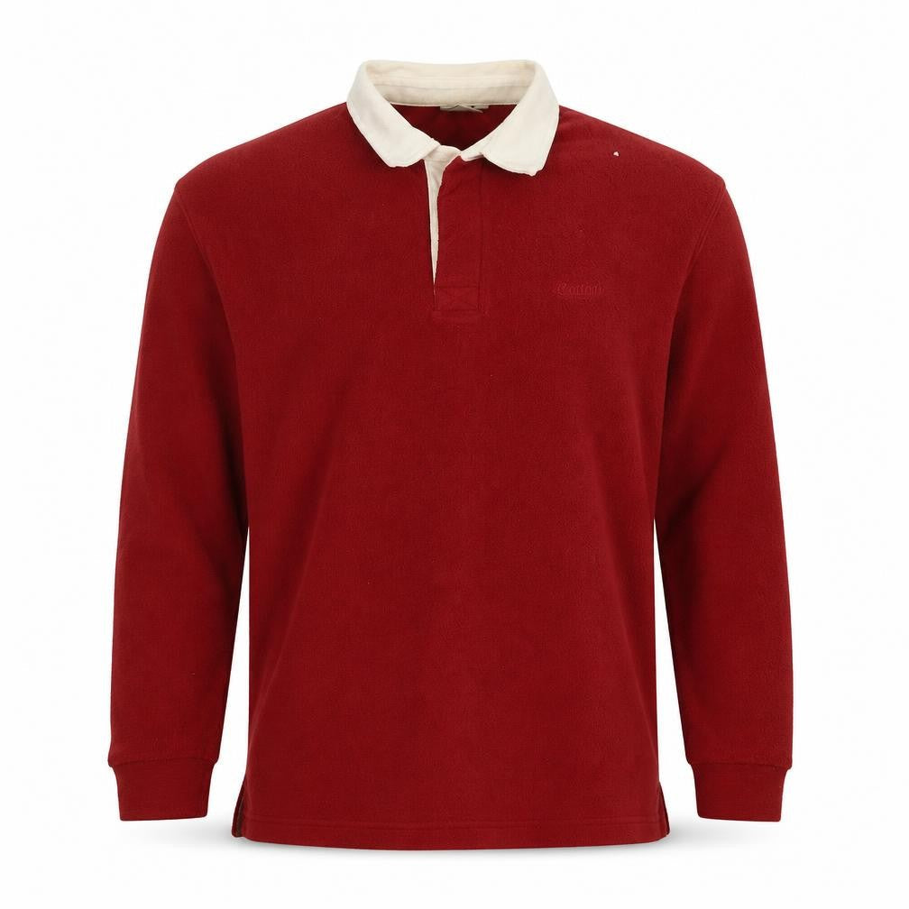 Croton Traders Men's Red Henley Sweatshirt M