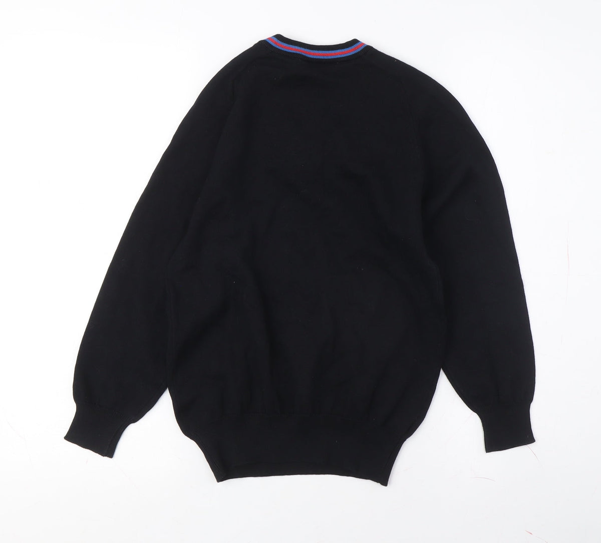 Trutex Boys Black V-Neck School Jumper, 9-10 Years, Cotton