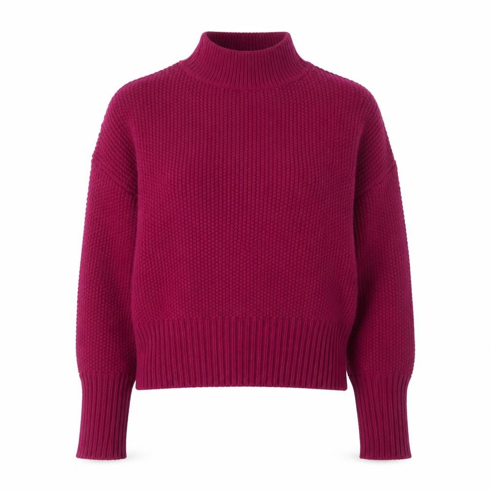 Red Herring Women's Red Mock Neck Pullover Jumper Size 10