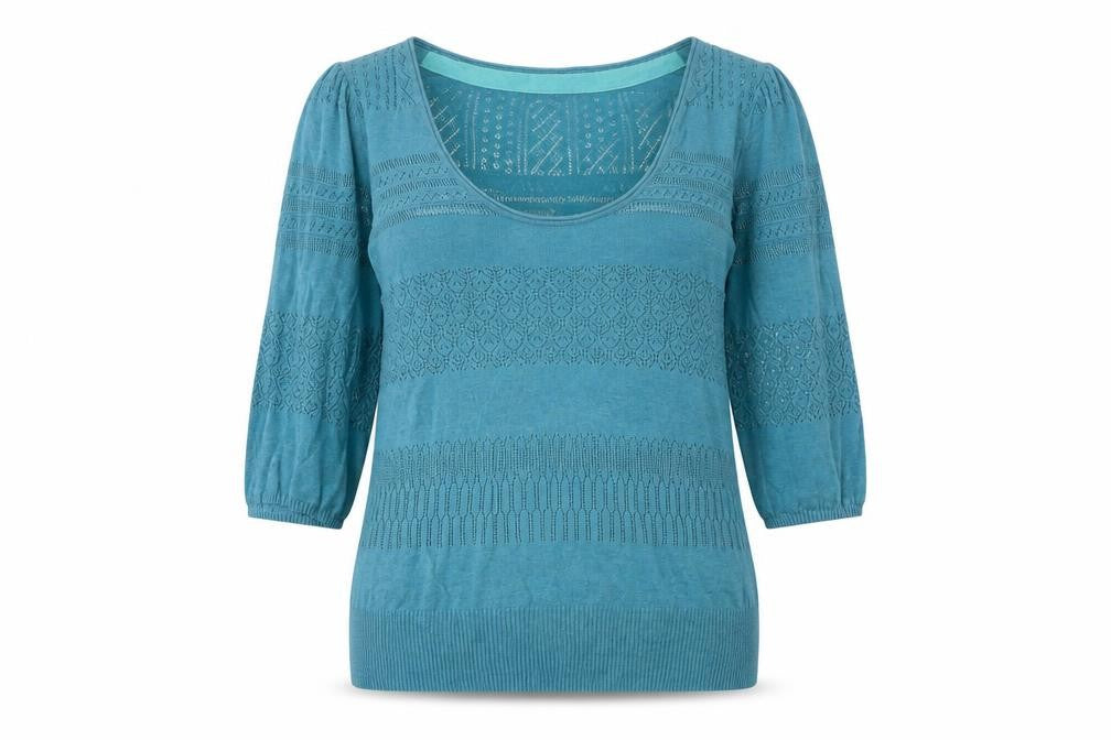 Bel Fina Women's Blue Knit Pullover Size 10