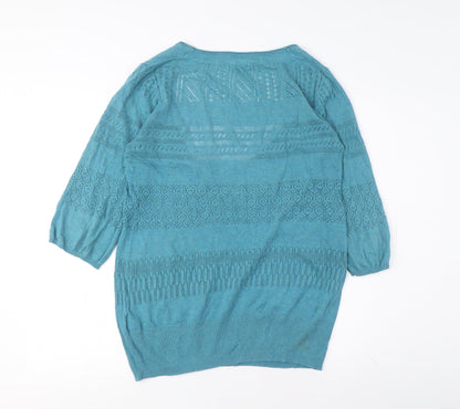 Bel Fina Women's Blue Knit Pullover Size 10
