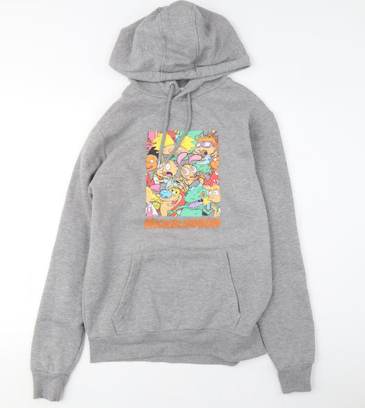 Nickelodeon Unisex Grey Pullover Hoodie M