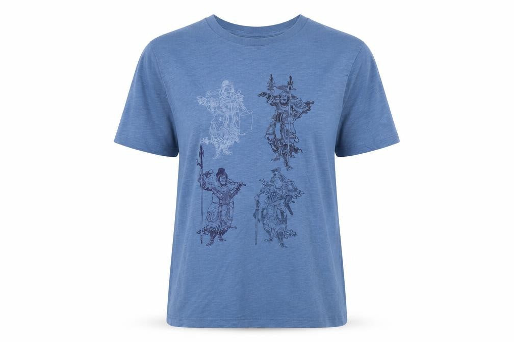 Uniqlo Blue Unisex T-Shirt S, Casual Crew Neck