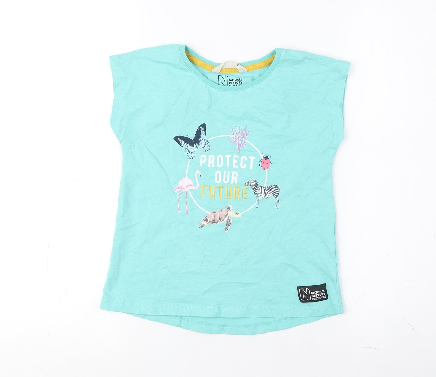 John Lewis Girls Green T-Shirt, 8 Years, Nature Graphic Tee