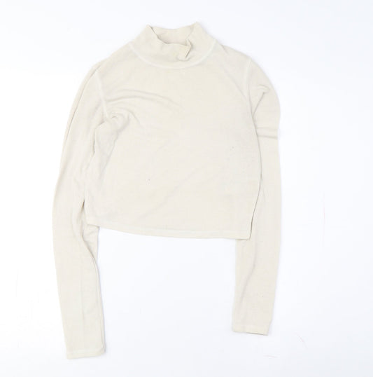 Urban Outfitters Women's White Cropped Top S