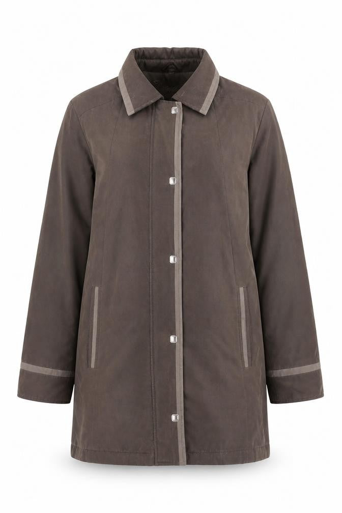 Elegance Women's Brown Overcoat Size 16