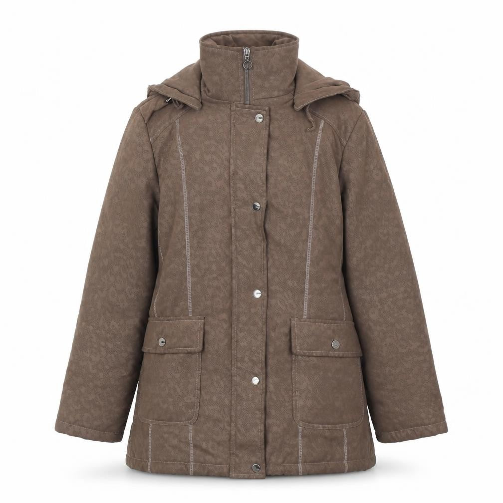 Vanessa Women's Brown Puffer Jacket Size 12 Hooded