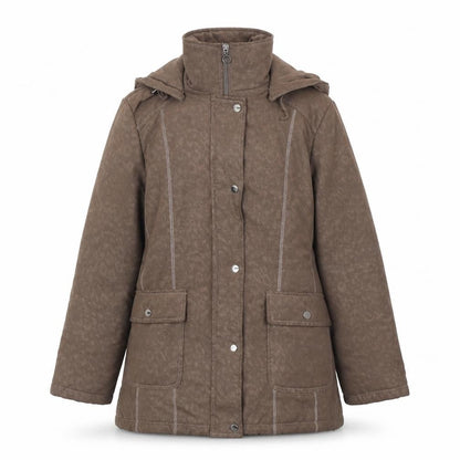 Vanessa Women's Brown Puffer Jacket Size 12 Hooded