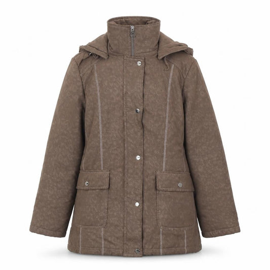 Vanessa Women's Brown Puffer Jacket Size 12 Hooded