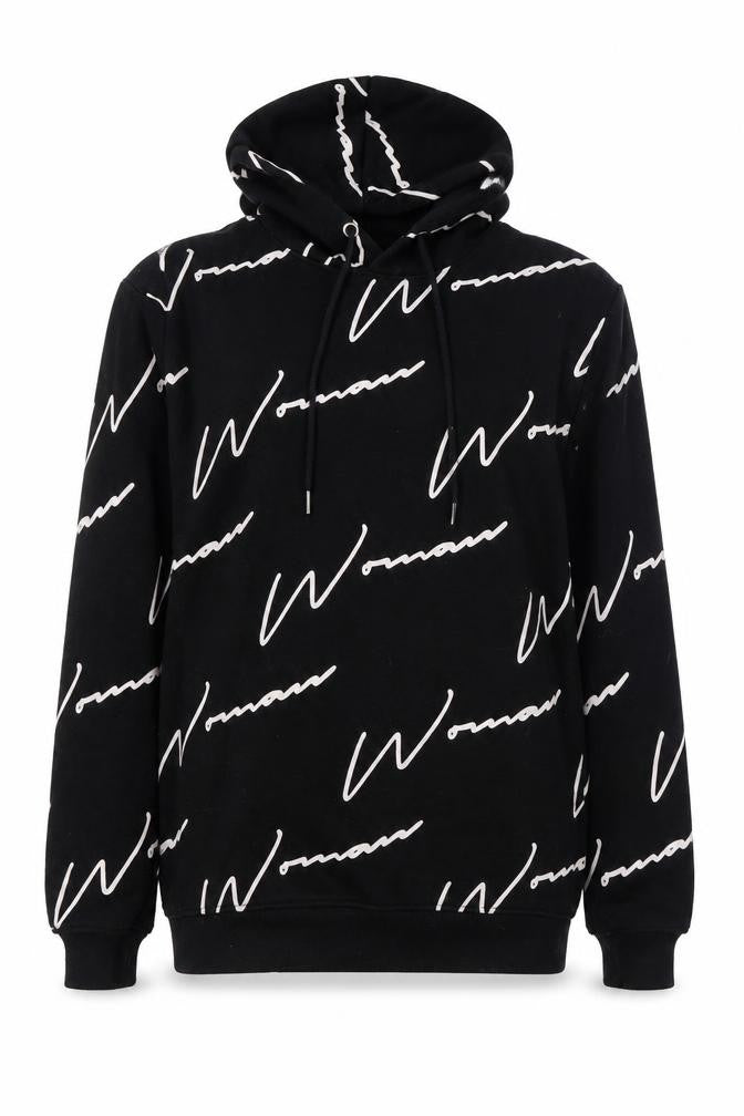 Boohoo Black Women's Size 8 Logo Pullover Hoodie