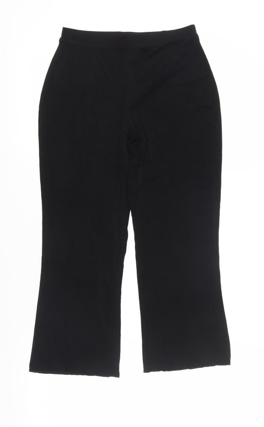 Jaclyn Smith Women's Black XS Straight Trousers