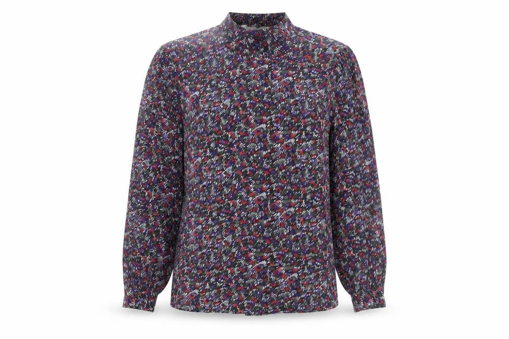 Peters & Ashley Women's Multicoloured Button-Up Shirt
