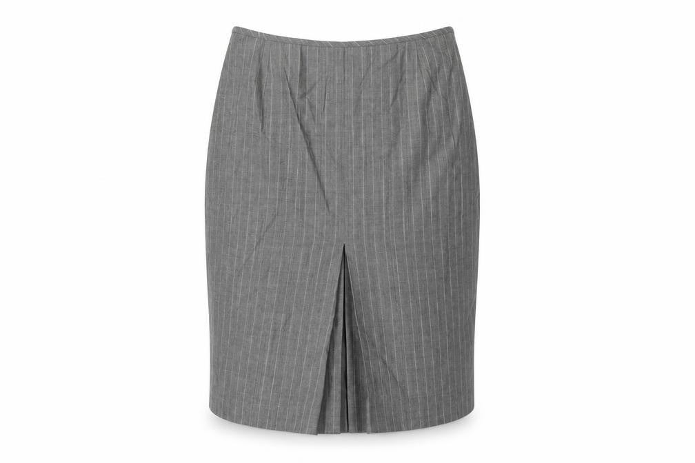 Anne Klein Women's Grey Herringbone Pencil Skirt, Size 10