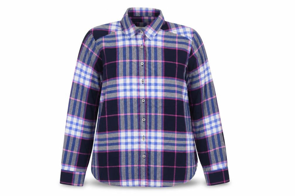 LOFT Women's Plaid Button-Up Shirt, XS, Multicoloured