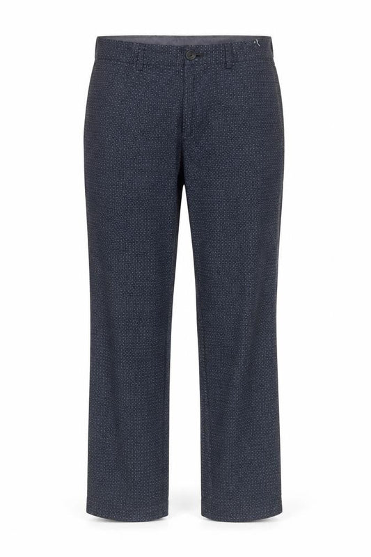 Club Monaco Blue Geometric Slim Fit Trousers 28/32