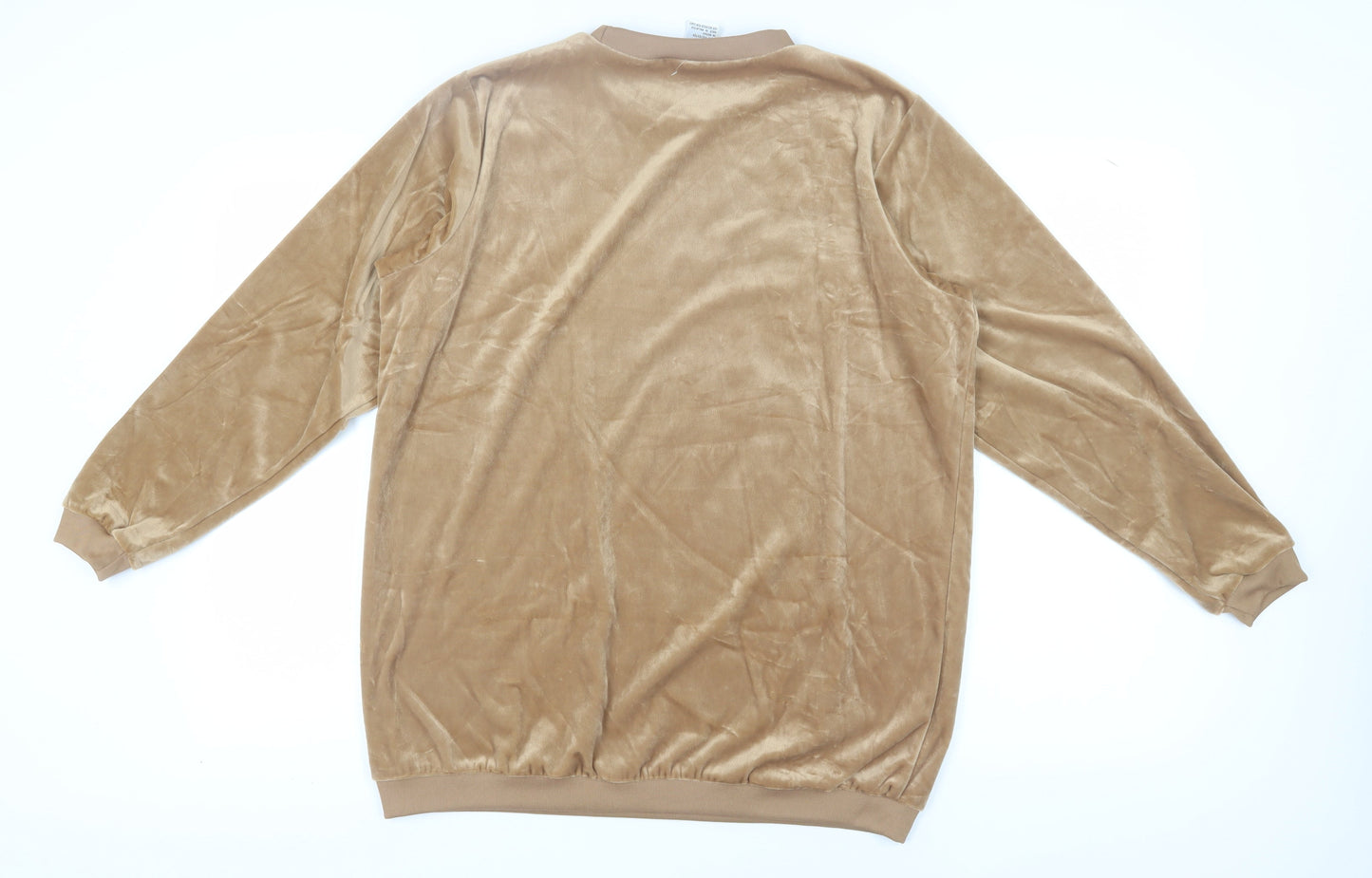 Roaman's Women's Beige Pullover Sweatshirt M