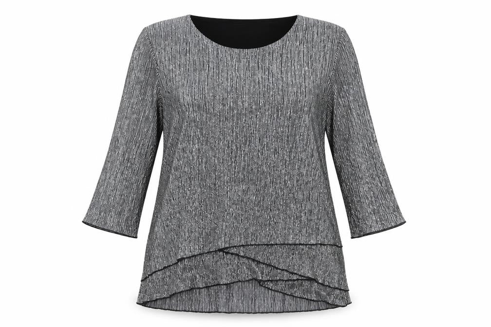Christopher & Banks Women's Silver Petite XL Blouse