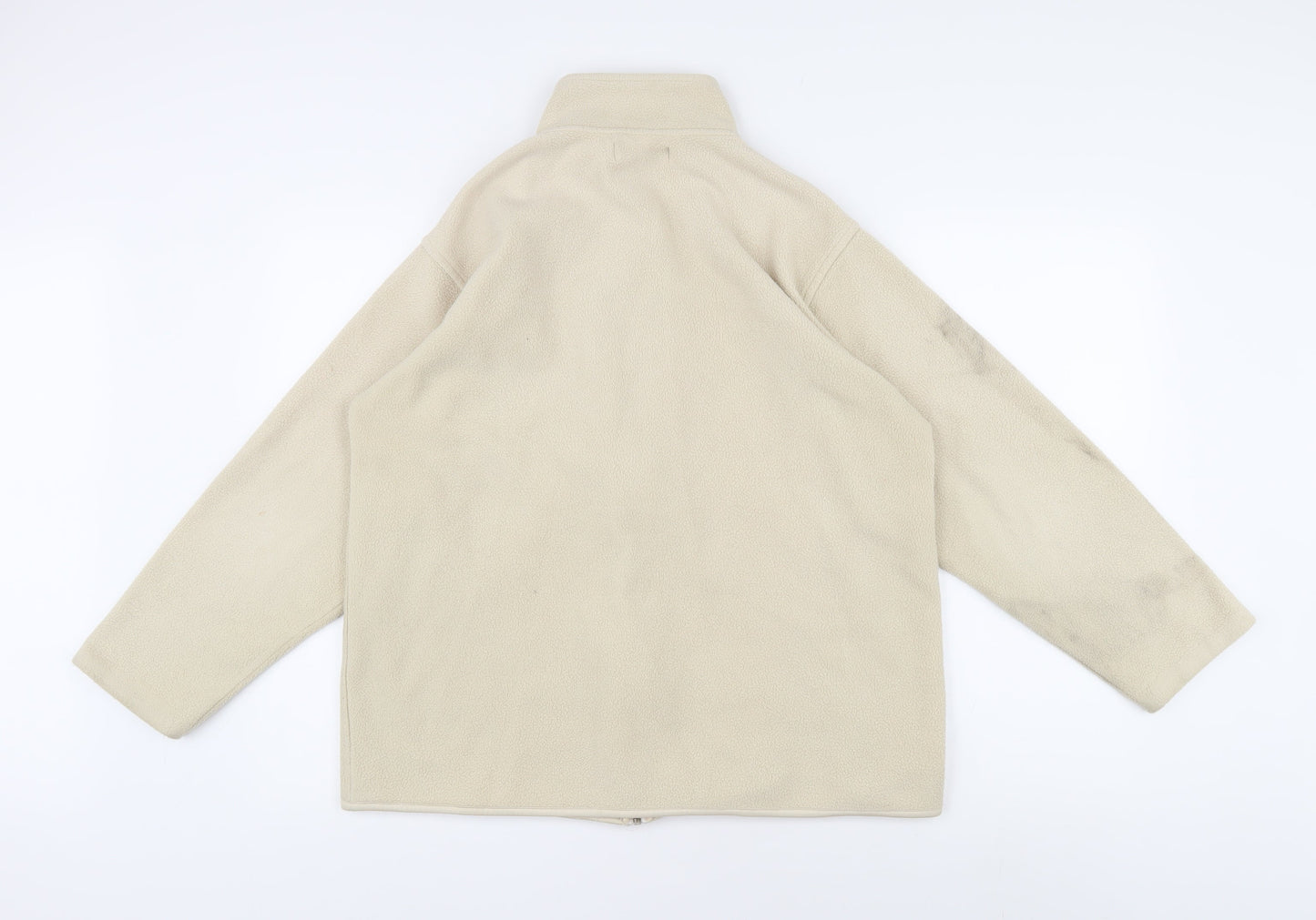 EWM Pure Classics Women's Beige Fleece Full Zip Sweatshirt, Size L