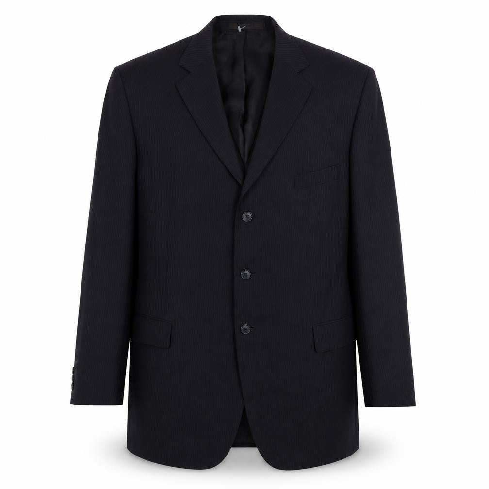 Marks & Spencer Men's Blue Striped Blazer 46L