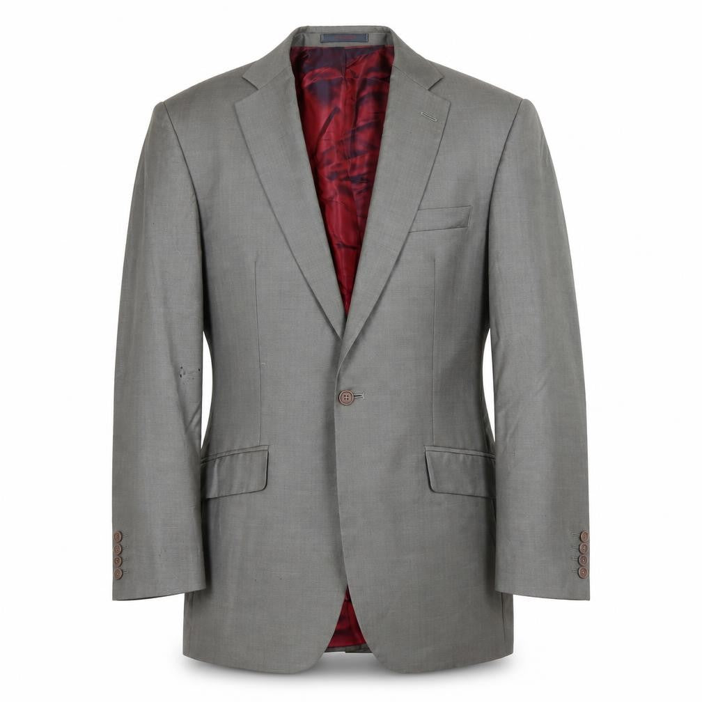 Ted Baker Men's Grey Suit Jacket 40R Single-Breasted