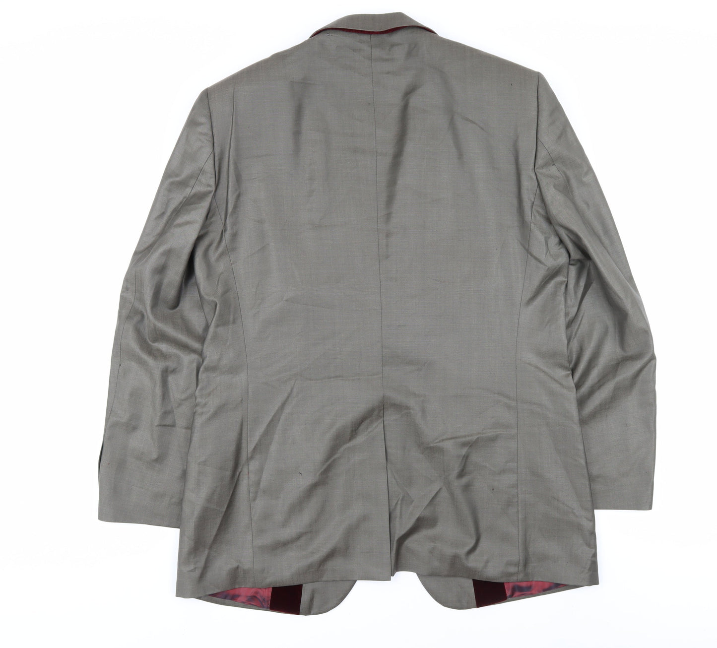 Ted Baker Men's Grey Suit Jacket 40R Single-Breasted
