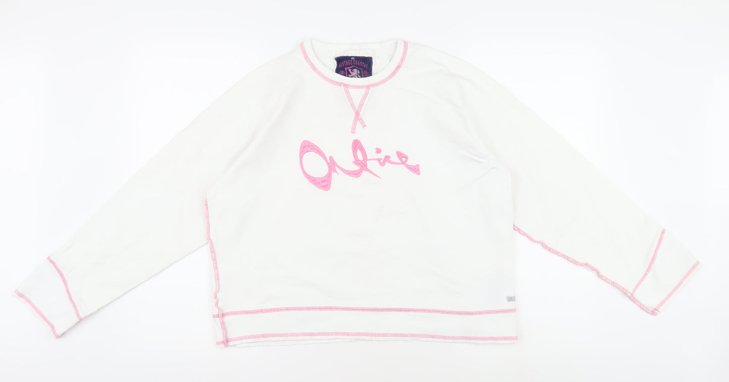 Onfire Women's White Long Sleeve T-Shirt, Size 3