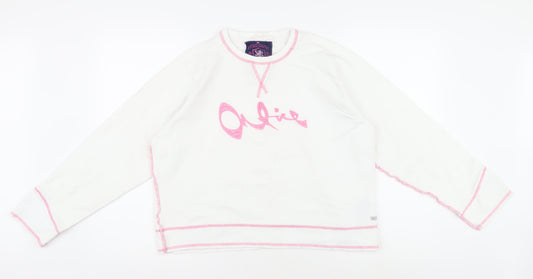 Onfire Women's White Long Sleeve T-Shirt, Size 3