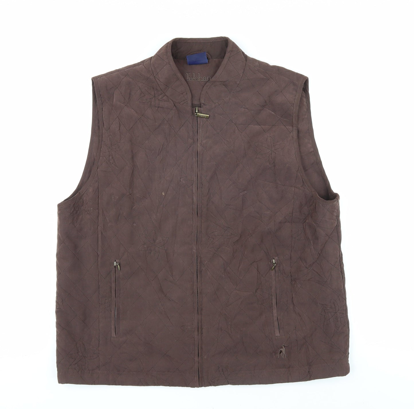Tulchan Men's Brown Quilted Waistcoat XL