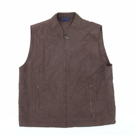 Tulchan Men's Brown Quilted Waistcoat XL
