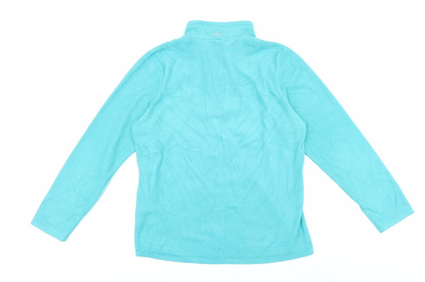 Regatta Women's Blue Fleece 1/4 Zip Sweatshirt Size 14