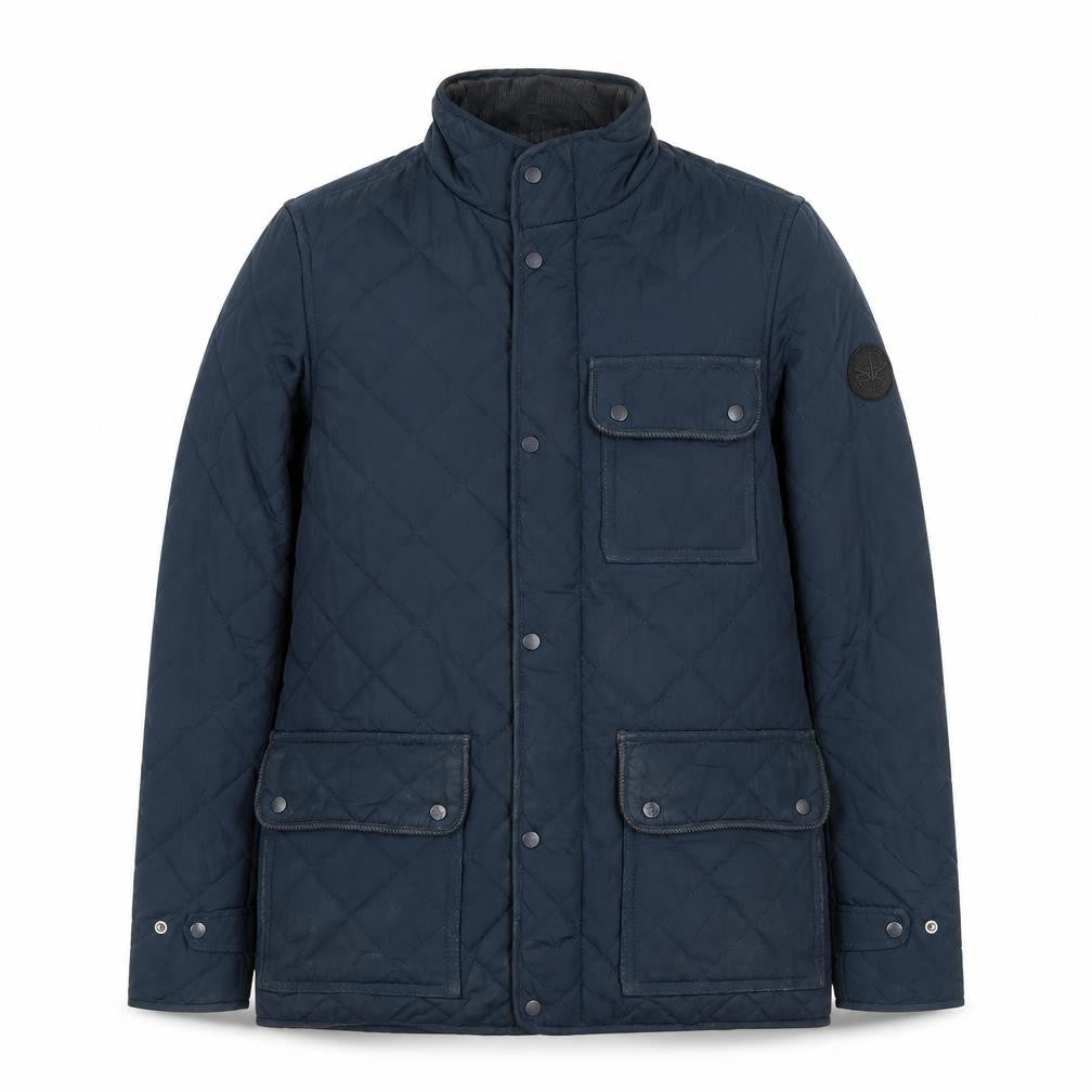 Firetrap Men's XS Blue Quilted Jacket - Casual & Warm
