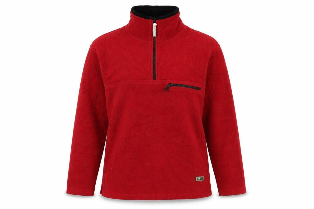 Style Unlimited Unisex Red Fleece Pullover Sweatshirt L