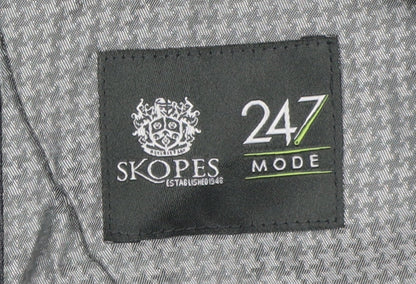 Skopes Men's Grey Suit Waistcoat 40R Regular Fit