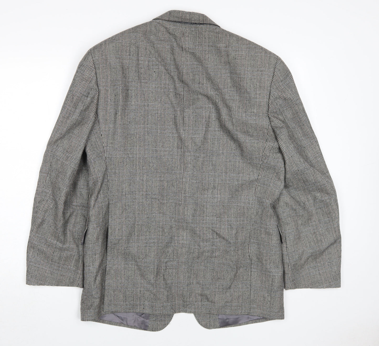 Odermark Mens Grey Wool Check Blazer 40S