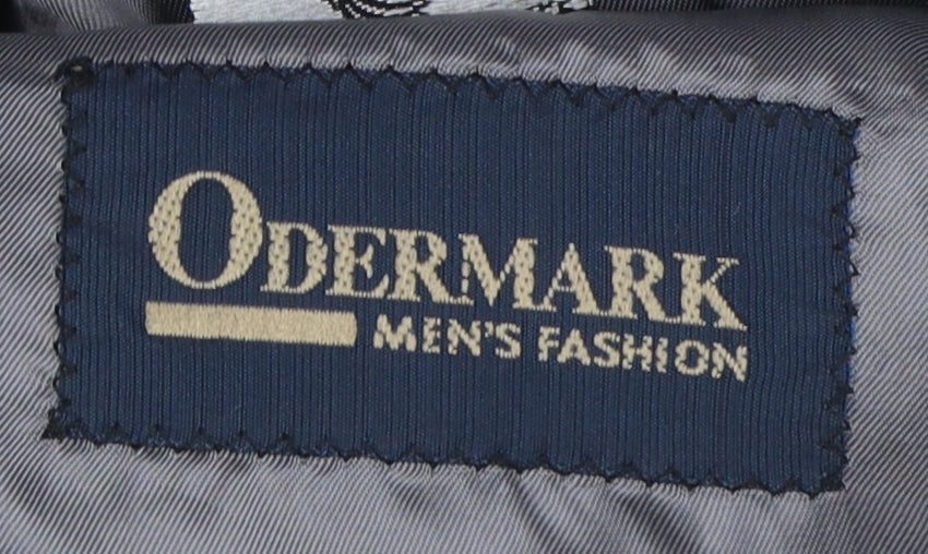 Odermark Mens Grey Wool Check Blazer 40S