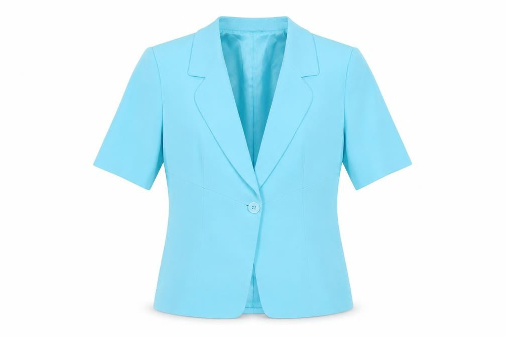 Country Casuals Women's Blue Silk Blazer Size 10
