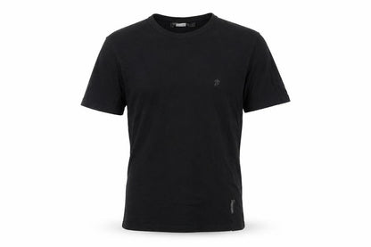 Front view of French Connection Black Cotton Men's T-Shirt, size S