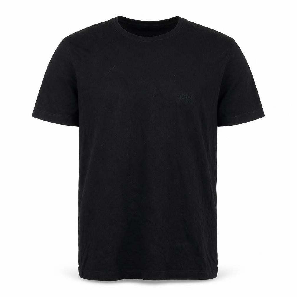 Hugo Boss Men's Black Cotton T-Shirt, Size S, Short Sleeve