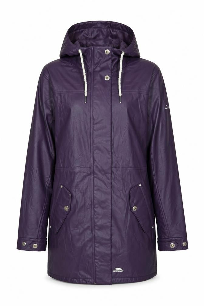 Trespass Women's Purple Waterproof Parka Jacket Size 10