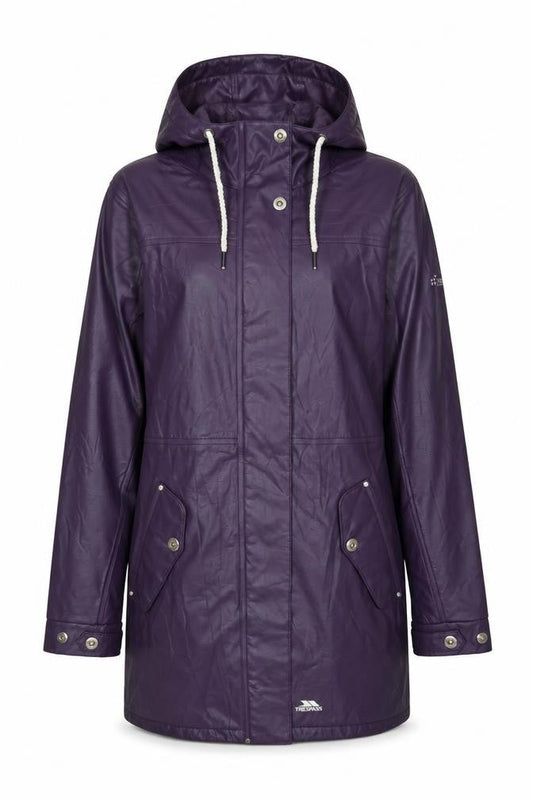 Trespass Women's Purple Waterproof Parka Jacket Size 10