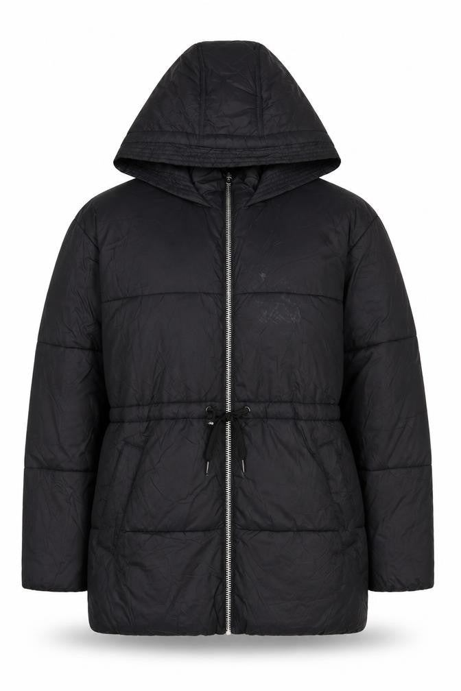 Vero Moda Women's Black Hooded Puffer Jacket Size 8