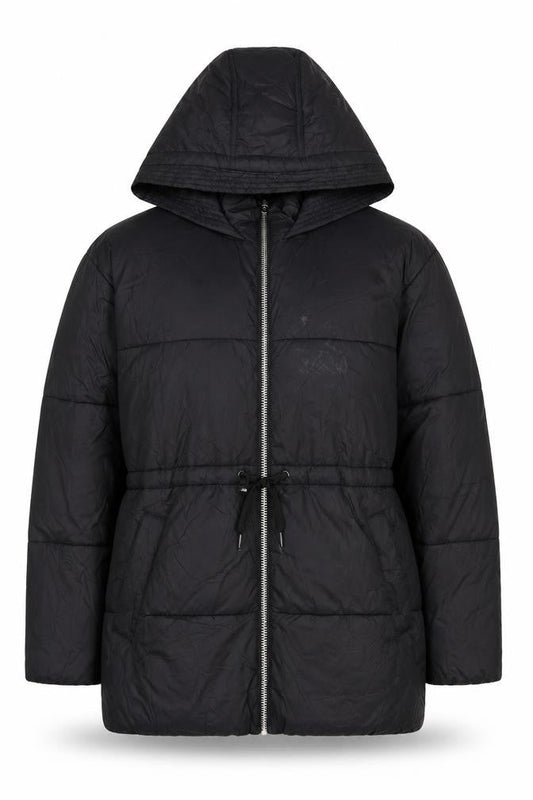 Vero Moda Women's Black Hooded Puffer Jacket Size 8