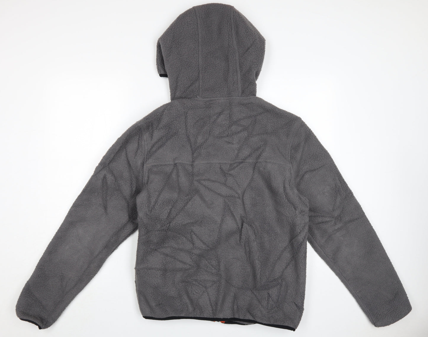 Crosshatch Men's Grey Hooded Fleece Jacket Small