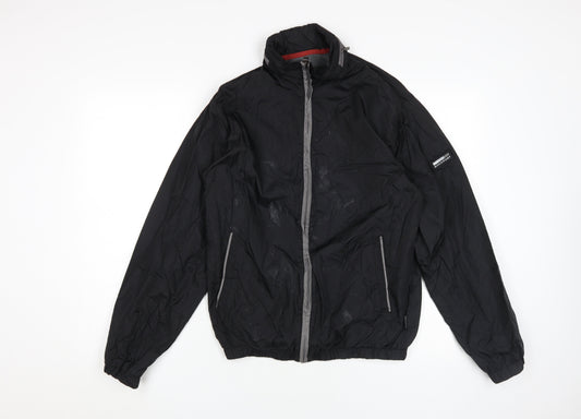 Rockport Men's Black Windbreaker Jacket S Casual