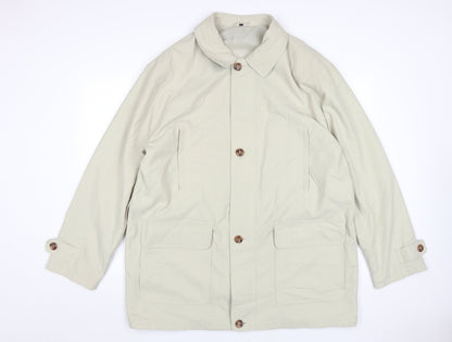 BHS Mens Beige Mid-Length Coat Size L