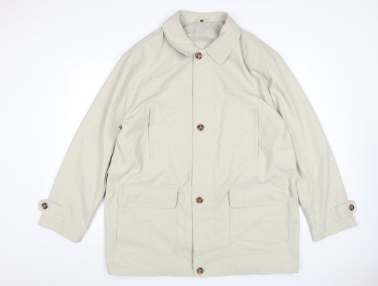 BHS Mens Beige Mid-Length Coat Size L