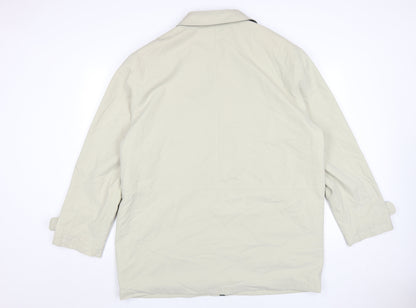BHS Mens Beige Mid-Length Coat Size L